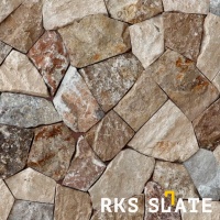 Beige Travertine Loose RKS SLATE для облицовки фасадов и интерьеров. Натуральный камень, прочный и красивый. Долговечность и элегантность. Быстрая доставка!